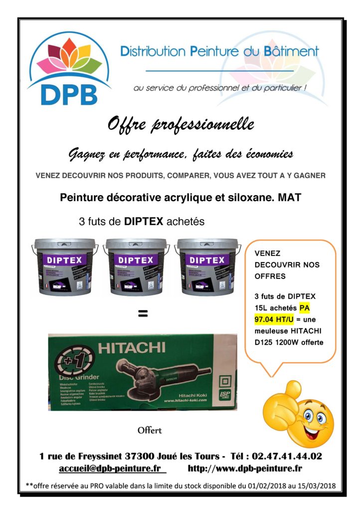 promo 2018 diptex pro